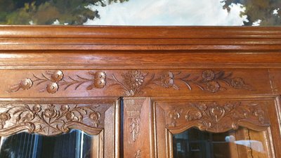 Norman Library in Carved Oak