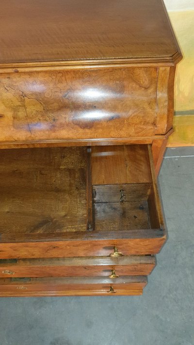 Secretary Chest of Drawers, Louis Philippe Desk Chest of Drawers