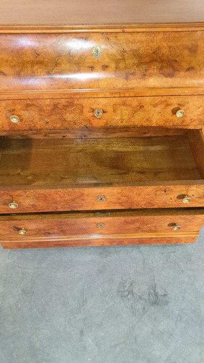 Secretary Chest of Drawers, Louis Philippe Desk Chest of Drawers