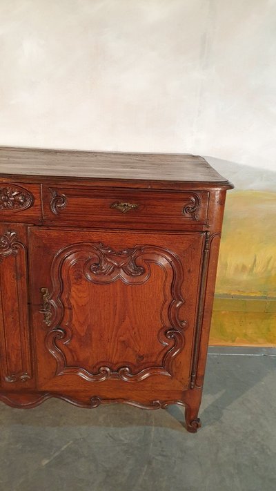 Louis XV Low Sideboard in Oak