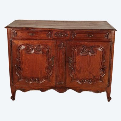 Louis XV Low Sideboard in Oak