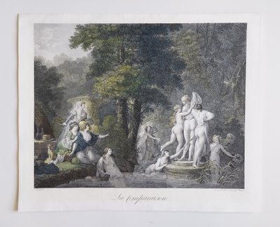 Tre incisioni Incisione antica XIX secolo