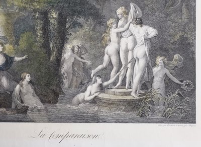 Tre incisioni Incisione antica XIX secolo
