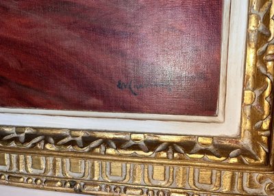 CARDINAL Emile Valentin (1883-1958) "Nu Allongé" Large Oil on Canvas Framed Signed