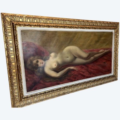 CARDINAL Emile Valentin (1883-1958) "Nu Allongé" Large Oil on Canvas Framed Signed