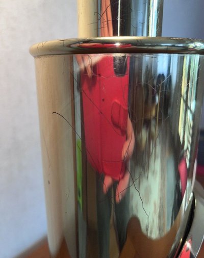 FRIGERIO Luciano Circa 1970 Grande lampada da salotto in ottone dorato H 60 cm