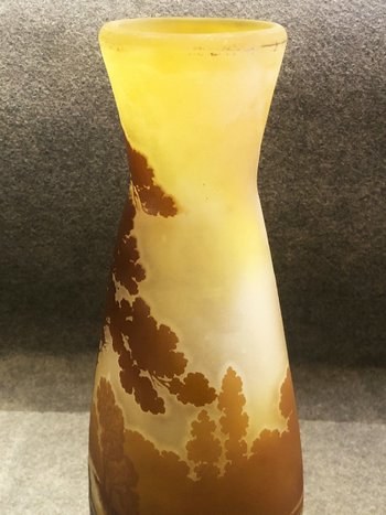 Vaso Art Nouveau con firma a stella di Emile Gallé, fine 1904 - 1908