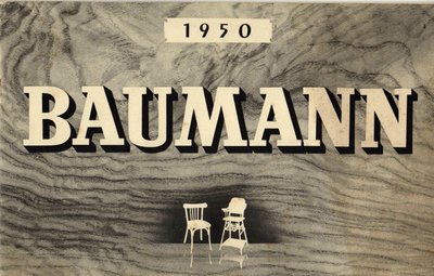 4 sedie da bistrot Baumann 1950 in colore "chéne doré", senza rete