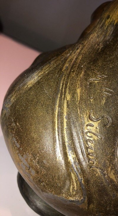 SIBEUD Hélène (1900) Important Pair Of Vases Signed 2 Faces (rare) Art Nouveau