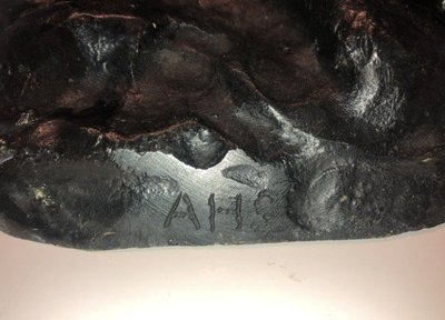 Groupe En Bronze à Double Patine à Décor d'Une Bacchanale Signé Ahs