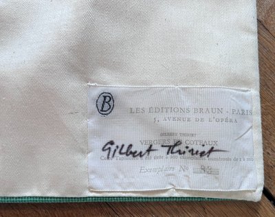 THIRIET Gilbert & Braun Paris Tapestry About 1960 Edition of 200