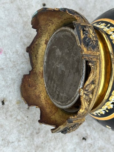 Paire de lampes en Gien