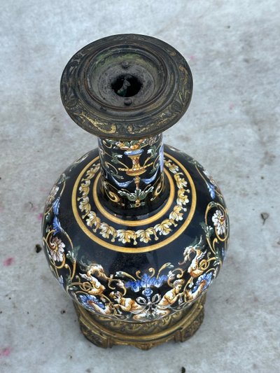 Paire de lampes en Gien