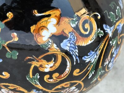 Paire de lampes en Gien