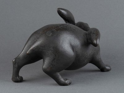 Bronzo, Leprotto adorabile, Giappone, Edo, Meiji, Arte asiatica