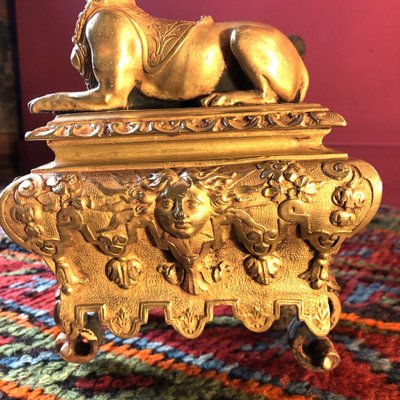 Pair Of Sphinx Andirons, Regency period