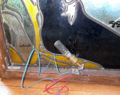 Tolosa LAUTREC Grande vetrata Art Nouveau Il divano giapponese H. 90 X L. 70 Cm