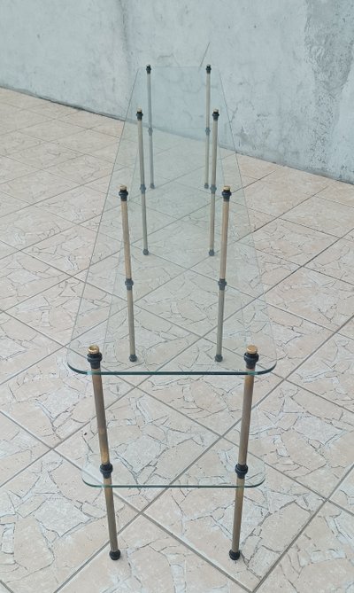 60's vintage large shelf enfilade store display