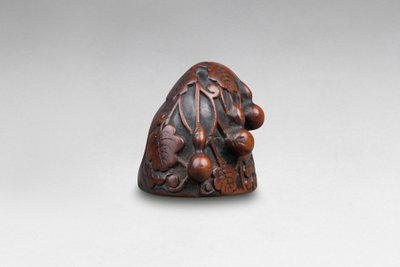 Netsuke - Coloquintes, Calebasses Et Leurs Feuillages. Japon Edo