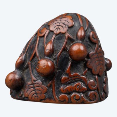 Netsuke - Coloquintes, Calebasses Et Leurs Feuillages. Japon Edo