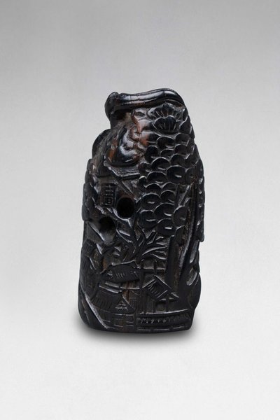 Netsuke e cachet. Personaggi in un paesaggio. Giappone Edo