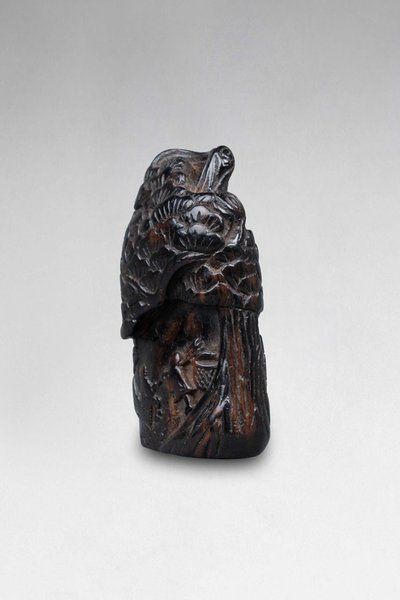 Netsuke e cachet. Personaggi in un paesaggio. Giappone Edo