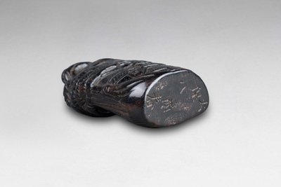Netsuke e cachet. Personaggi in un paesaggio. Giappone Edo