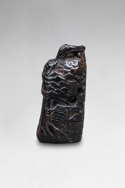 Netsuke e cachet. Personaggi in un paesaggio. Giappone Edo