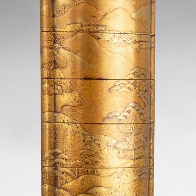 Petit Modèle Inro En Laque Or Japon Edo 18e Siècle