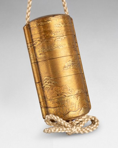 Petit Modèle Inro En Laque Or Japon Edo 18e Siècle