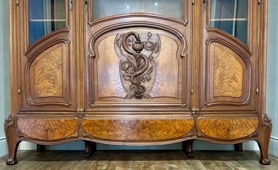 Bibliothèque / Vitrine Art Nouveau 