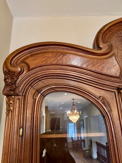 Bibliothèque / Vitrine Art Nouveau 