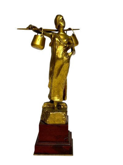 A. Moncel bronze Water carrier