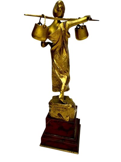 A. Moncel bronze Water carrier