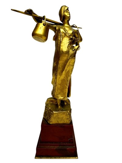A. Moncel bronze Water carrier