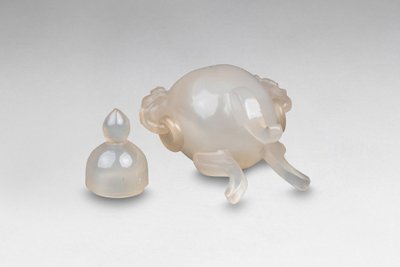 Miniature Agate Covered Perfume Burner. China