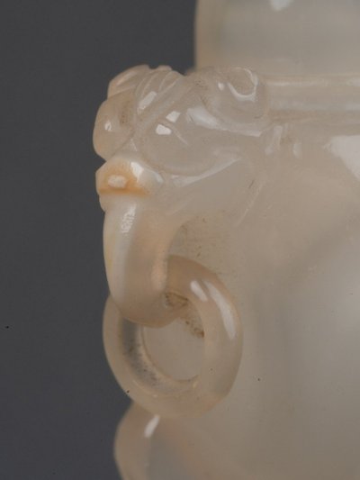 Miniature Agate Covered Perfume Burner. China