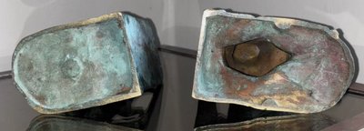 BOFILL Antoine ( 1875-1939 ) Pair Of Bronze Animal Bookends Signed