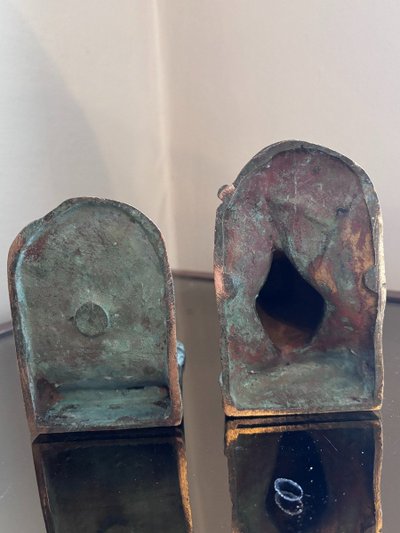 BOFILL Antoine ( 1875-1939 ) Pair Of Bronze Animal Bookends Signed