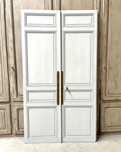 Double porte style haussmannien avec serrure 140x250cm