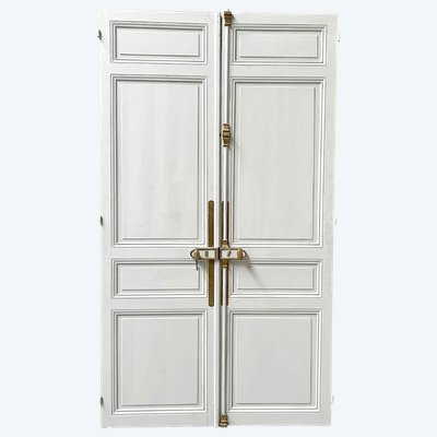 Double porte style haussmannien avec serrure 140x250cm