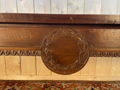 Table de ferme en noyer de style Louis XVI 