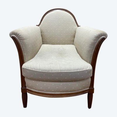 Bergère Art Deco era in mahogany