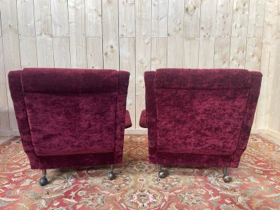 Pair of armchairs 1960 Arflex