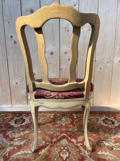 Suite of 6 Venirian chairs era Louis XV