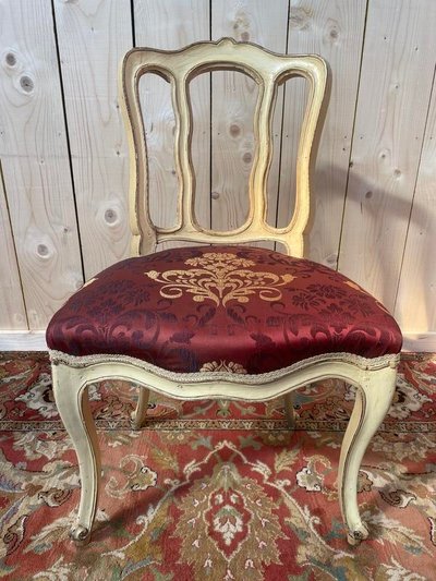 Suite of 6 Venirian chairs era Louis XV