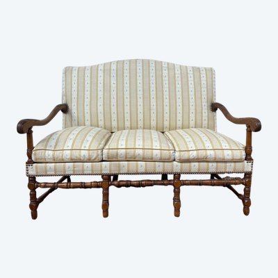Bench - Louis XIII sofa in walnut