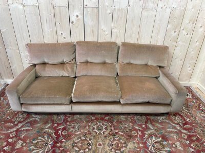 Beige sofa and velvet 1980