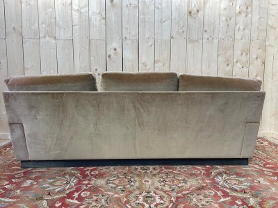 Beige sofa and velvet 1980