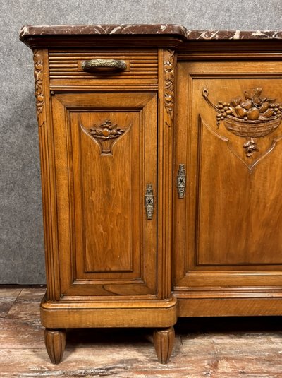Attractive Art Deco period sideboard in walnut circa 1925